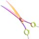 P&W ButterFly Bend Handle Curved Scissors 8" - profesjonalne nożyczki groomerskie z wygodnym, giętym uchwytem, gięte