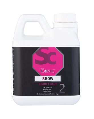 True Iconic Show Beauty Care - intensywnie nawilżająca odżywka do długiej sierści z olejkiem arganowym i witaminą E - 1L