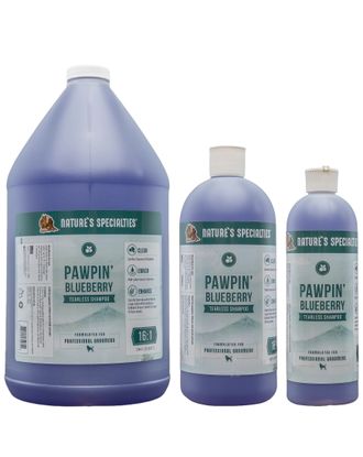 Nature's Specialties Pawpin Blueberry Tearless Shampoo - szampon dla psa i kota dodający blasku, koncentrat 1:16