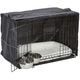 MidWest iCrate Kit - Crate Set with Cover, Bed & 2 Bowls, Size M, 77x49x55cm