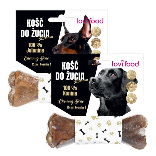 Lovi Food Premium Chewing Bone S 2szt. - zestaw przysmaków, kości do żucia z linii Premium dla psa