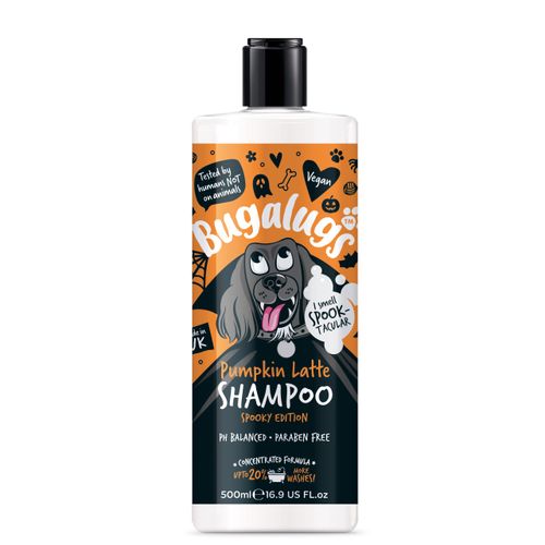 Bugalugs Pumpkin Latte Shampoo 500ml - uniwersalny szampon dla psa, o zapachu dyniowego latte