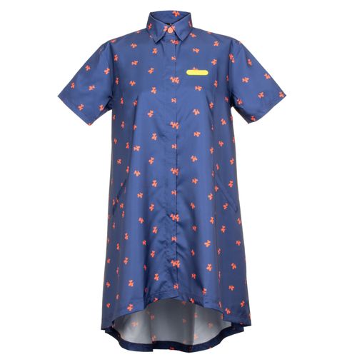 Artero Coral Poodle Blouse Tokyo - tunika groomerska z motywem pudli, granatowa