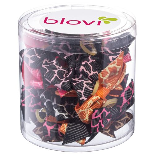 Blovi Bows Wild 25szt. - kolorowe kokardki w panterkę, dla psa, na gumeczce