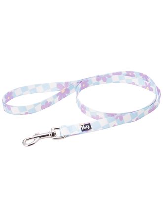 Julius-K9 MoreColor Basic Leash Cartoon 120cm - tape leash with flower pattern