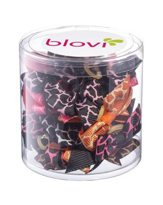 Blovi Bows Wild 25szt. - kolorowe kokardki w panterkę, dla psa, na gumeczce