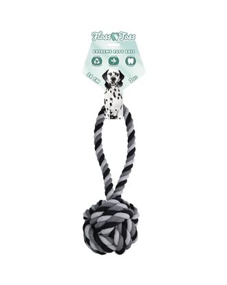 Holland Dental Floss Toss Extreme Rope Sling 70cm - masywna piłka na sznurku dla dużego psa, ze sznura dentystycznego