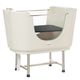 Blovi Dog Small Bath - Perfect for Small Pets, Pink, Off White/Ivory