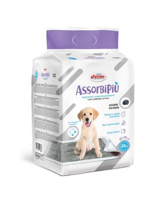 Record AssorbiPiu Carbone Puppy Pads 60x90cm - maty, podkłady absorbujące z węglem aktywnym - 30szt.