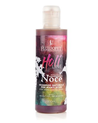 FluidoPet Mallo Di Noce Natural Shampoo - profesjonalny szampon pogłębiający kolor czarny i ciemny, koncentrat 1:10