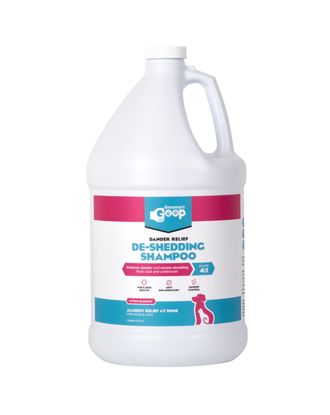 Groomer's Goop Dander Relief De-Shedding Shampoo - przeciwłupieżowy szampon dla psa i kota, ograniczający nadmierne linienie - 3,8L