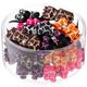 Blovi Bows Wild Glam 25 pcs – Elegant Leopard Print Dog Bows with Rhinestone, on Elastic