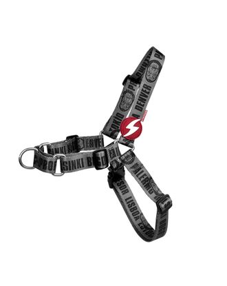Dashi La Casa De Papel Melted Front Harness - szelki norweskie dla psa, motyw z serialu Dom z Papieru, grafitowe