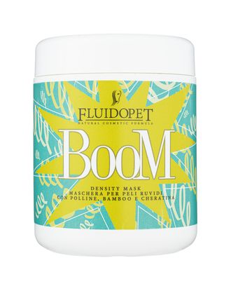 FluidoPet Boom Mask - profesjonalna maseczka z keratyną do sierści kręconej oraz dla terrierów - 1L