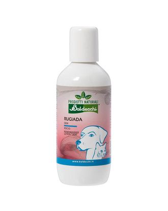 Baldecchi Rosewater Lotion Dew - preparat do oczyszczania pyszczka, łapek oraz części intymnych zwierząt domowych, z wodą różaną - 250ml