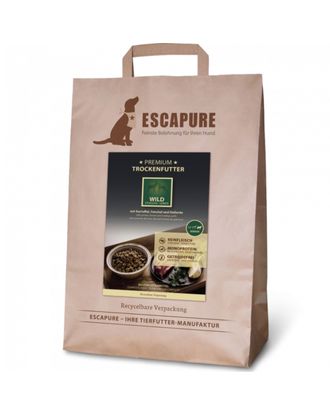 Escapure Premium Senior Wild - wysokiej jakości karma dla psa seniora, dziczyzna wypiekana w piecu - 4kg