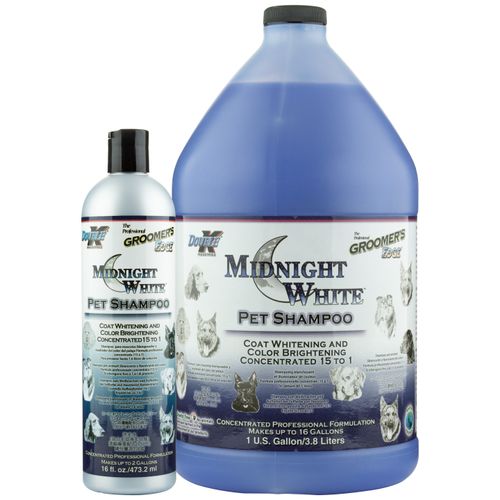 Double K Midnight White - wybielający sierść i rozjaśniający kolor szampon dla zwierząt.