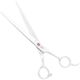 Jargem Straight Scissors - Lightweight Straight Grooming Shears With Pink Diamond Screw