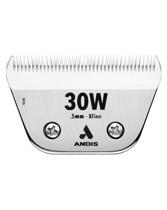 Andis Ceramic EDGE 30W XFine Wide Blade - szerokie, ceramiczne ostrze do maszynek Snap-On, stal chromowana - 0,5mm
