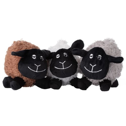 JK Animals Fluffy Sheep 16cm - pluszowa owca, zabawka dla psa z piszczałką