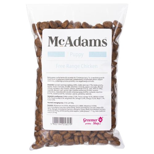 McAdams Puppy Free Range Chicken 100g - wypiekana karma dla szczeniaka, kurczak z wolnego wybiegu - próbka