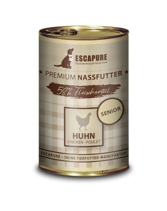 Escapure Senior Huhn - mokra karma dla psa seniora, kurczak z warzywami - 400g