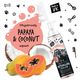 Bugalugs 2in1 Detangling Foam Comb Papaya & Coconut 150ml - Leave-In Conditioner with Comb Applicator for Dogs & Cats