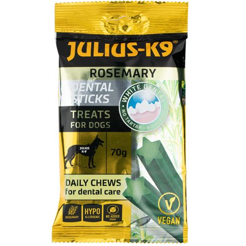 Julius-K9 Dental Sticks With Rosemary 70g - wegańskie przysmaki dla psa, rozmaryn i pietruszka