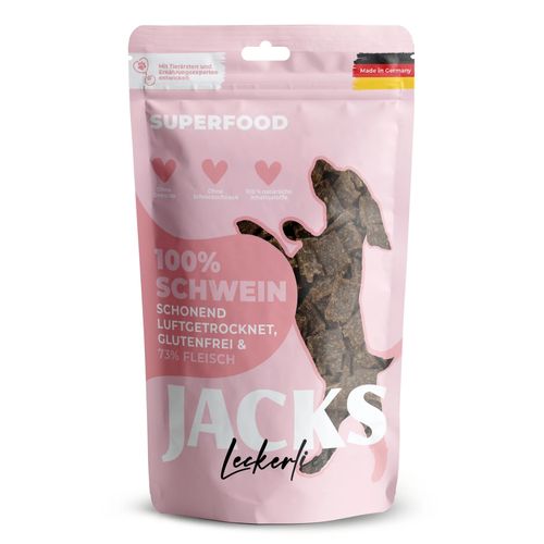 Jacks Leckerlie Superfood Schwein 90g - smaczki dla psa, 100% wieprzowiny