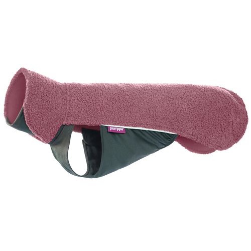 Polar Pomppa Mallow - gruby polar kurtka dla psa, różowy