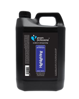 Groom Professional Blueberry Highlighting Shampoo 4l - szampon jagodowy, wzmacniający kolor sierści, koncentrat 1:10