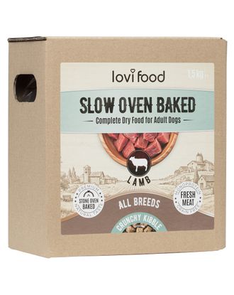 Lovi Food Slow Oven Baked Lamb - monobiałkowa, karma pieczona dla psa, z jagnięciną - 1,5kg