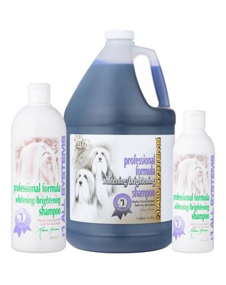 1 All Systems Professional Formula Whitening Shampoo - szampon usuwający przebarwienia z każdej sierści