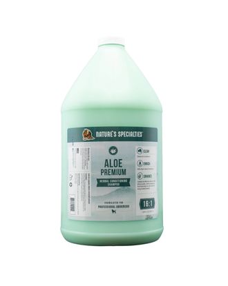 Nature's Specialties Aloe Premium Shampoo - ziołowo-aloesowy szampon do długiej sierści psa i kota, koncentrat 1:16 - 3,8L
