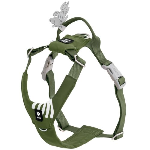 Hurtta Seeker Harness Forest - regulowane szelki dla małych i średnich psów, zielone