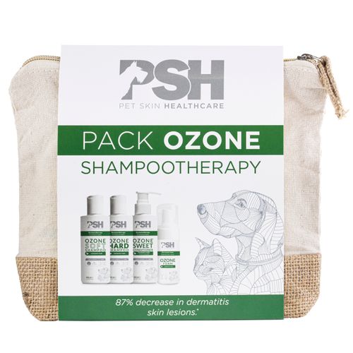 PSH Ozone Pack - zastaw 4 kosmetyków do wrażliwej skóry psa i kota, łagodząco-nawilżający