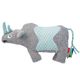 Resploot Cuddlers Black Rhino - maskotka dla psa, nosorożec z materiałów z recyklingu, z piszczałką