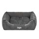 Biglo Gordon Gray - Elegant Dog Bed, High-quality, Soft, Embossed Fabric