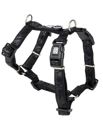 Max&Molly Comfort Harness Matrix 2.0 Black - miękkie szelki dla psa, z identyfikatorem QR i regulacją, czarne