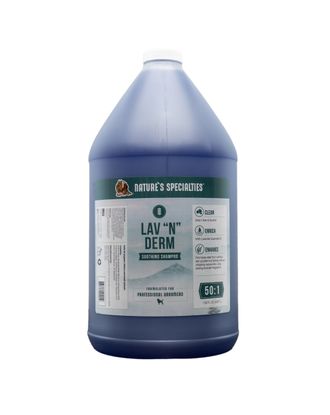 Nature's Specialties Lav-N-Derm Shampoo - łagodzący szampon antybakteryjny dla psa i kota, koncentrat 1:50 - 3,8L