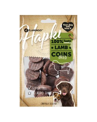 Flamingo Hapki Lamb Coins 85g - przysmaki dla psa, talarki z jagnięciną