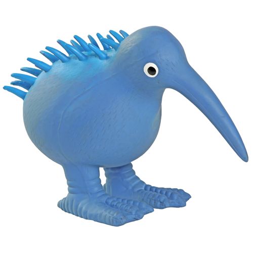 Kiwi Walker Whistle Figure Blue - piszcząca zabawka dla psa, zabawny niebieski ptak
