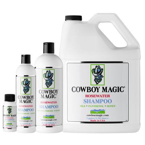 Cowboy Magic Rosewater Shampoo szampon uniwersalny do każdego typu szaty, dla psów, kotów, koni.
