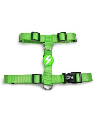 Dashi Solid Back Harness Green - regulowane szelki guard dla psa, zielone
