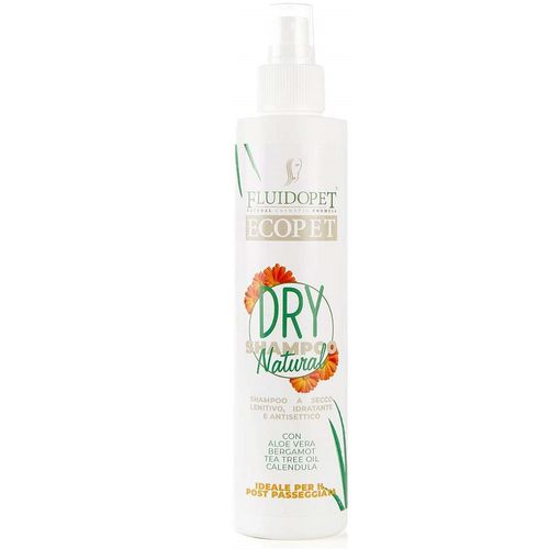 FluidoPet Natural Dry Shampoo 200ml - naturalny szampon dla zwierząt do kąpieli 