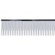 Chris Christensen Buttercomb #507 Jill Dual Tooth 22cm - Solid Metal Comb with Dual-Length Teeth