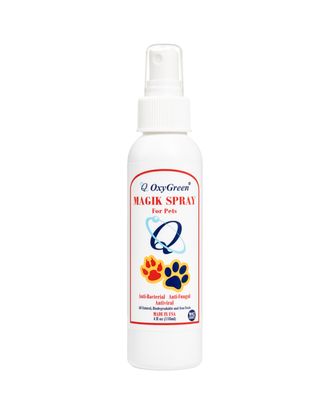Mr Groom Oxy Green Magik Spray 118ml - naturalny spray antybakteryjny dla psów, kotów, królików, świnek morskich i gadów niewodnych