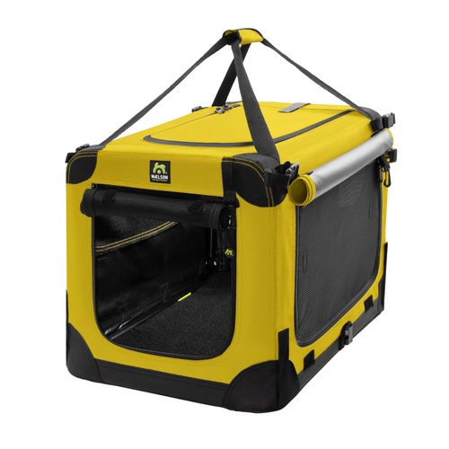 Maelson Soft Dog Kennel Saffron Yellow - wysokiej jakości materiałowy transporter dla psa, żółty