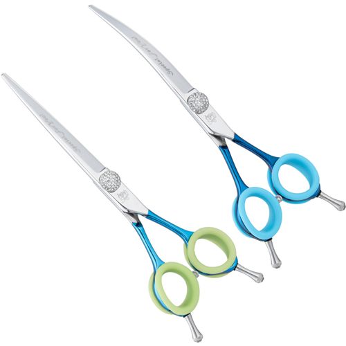 P&W Asian Style Set Scissors (Extra Curved & Straight) 6,5