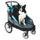 Show Tech Petstro Large 4-Wheel Buggy  Turquoise/Grey - wózek dla psa, kota, duża spacerówka, do 55kg